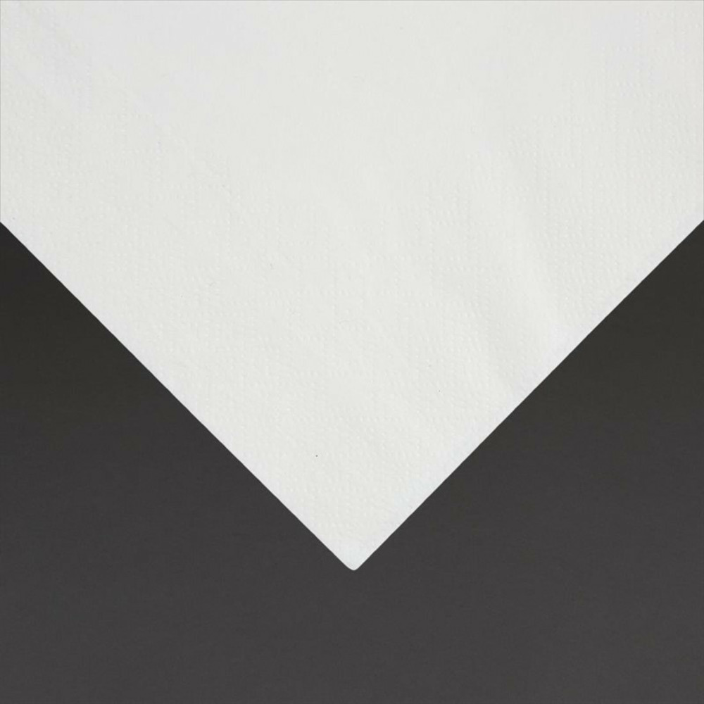 Serviettes cocktail 1 pli format 1/4 recyclable 300mm blanches - lot de 5000 - fiesta