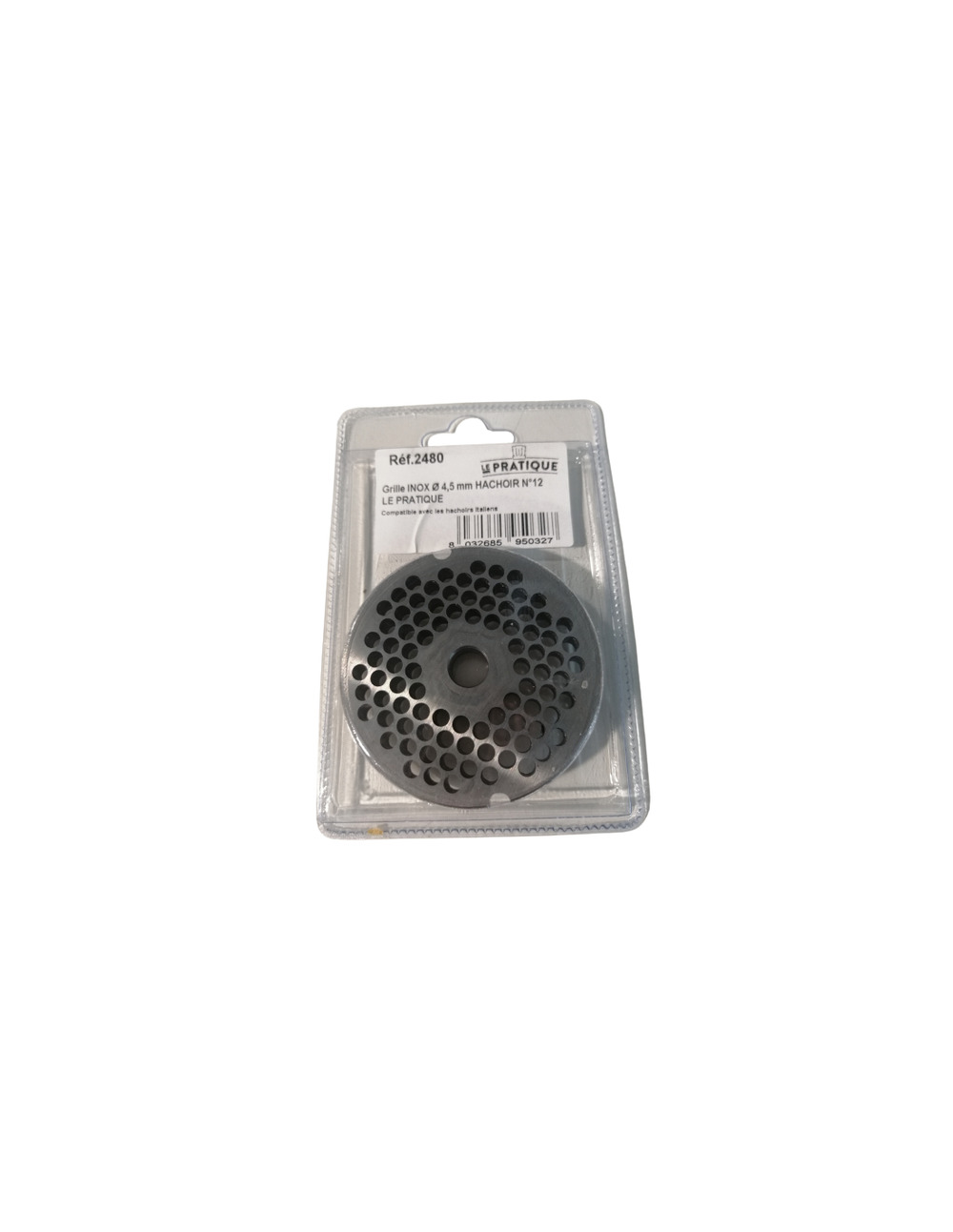 Grille inox ø 4,5 mm universelle hachoir n°12 - le pratique