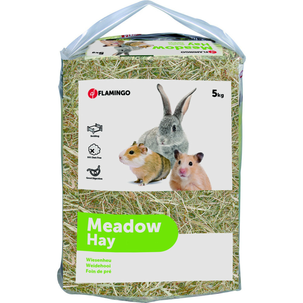 Foin de pré alimentation, 150 litres soit 5 kg pour rongeurs