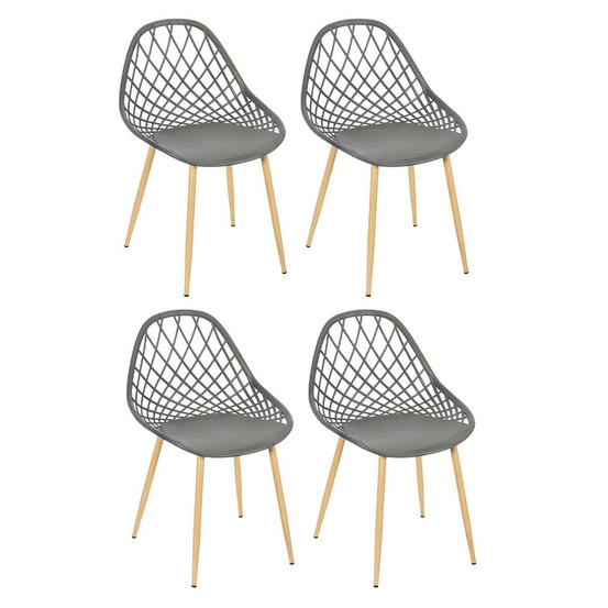 Lot de 4 chaises design