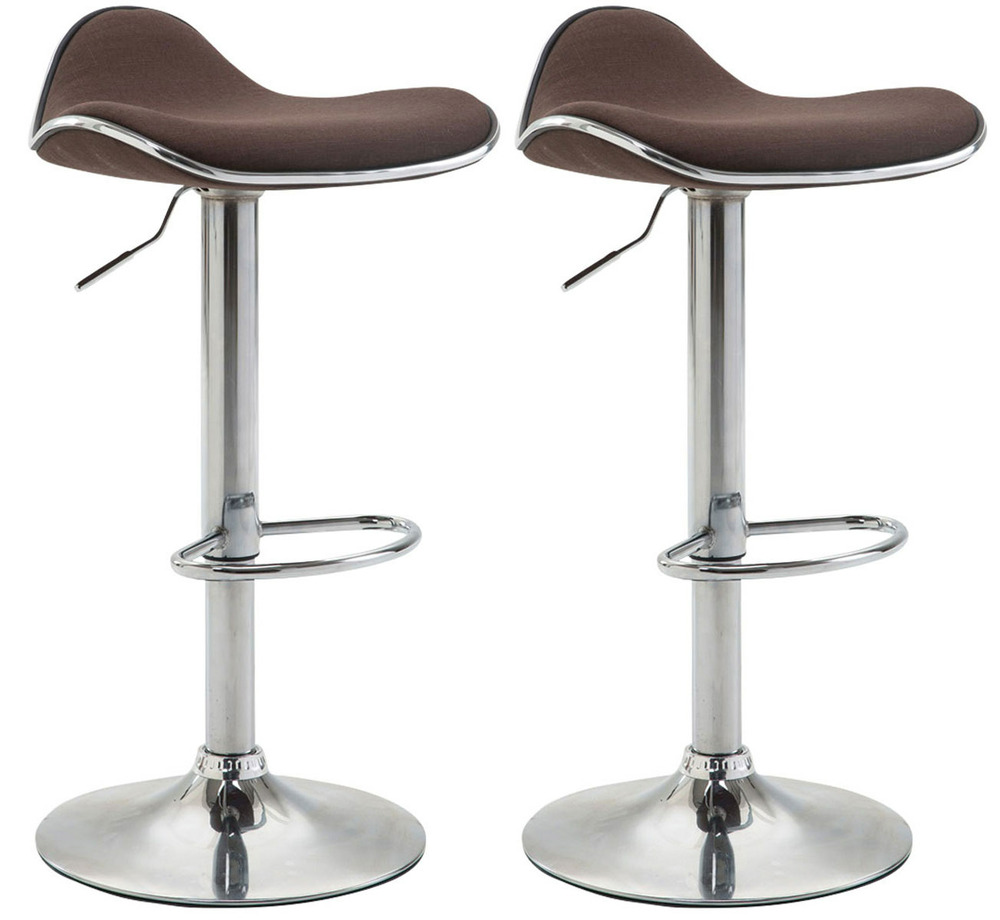 Lot de 2 tabourets de bar shanghai tissu c