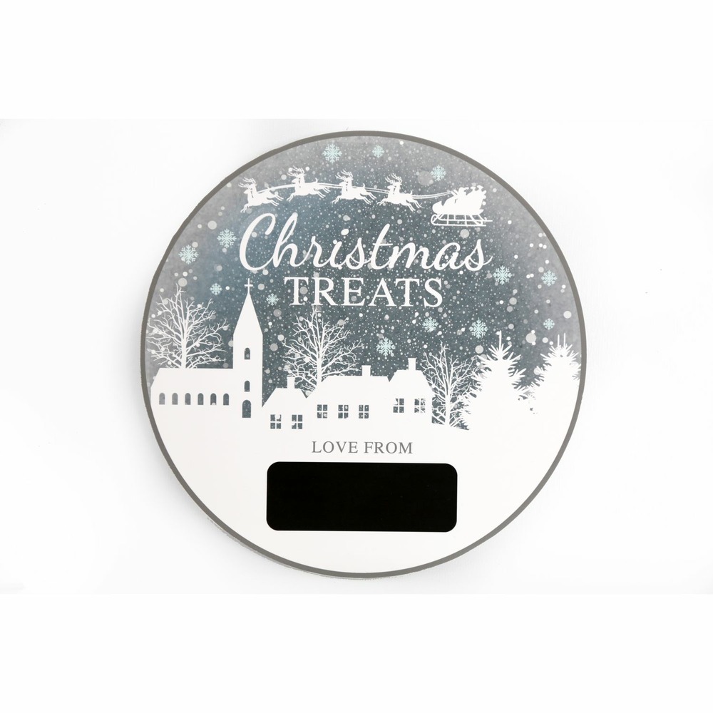 Calendrier de l'avent rond christmas ice - argent