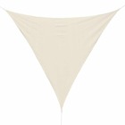 Voile d'ombrage triangulaire crème - L400xl400xH400cm