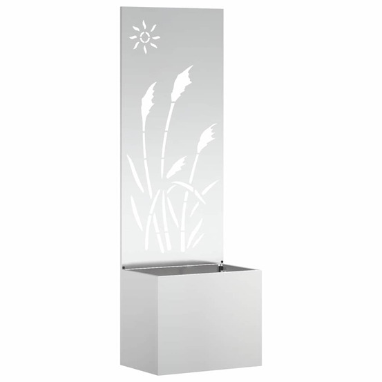 Écran de confidentialité de jardin fretwork argent 50 x 140 cm