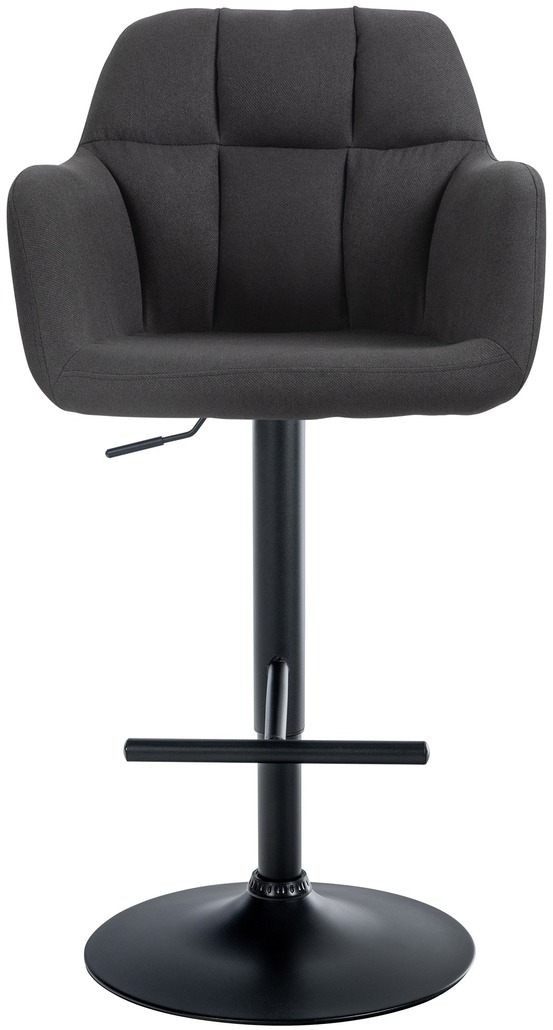 Tabouret de bar natoma tissu noir