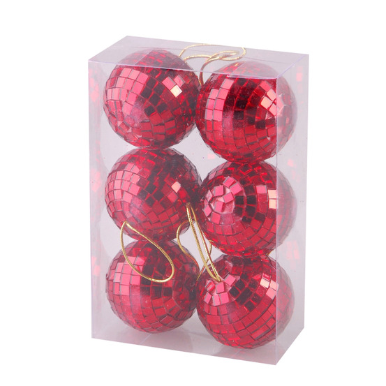 Set de 6 boules miroir 6 cm