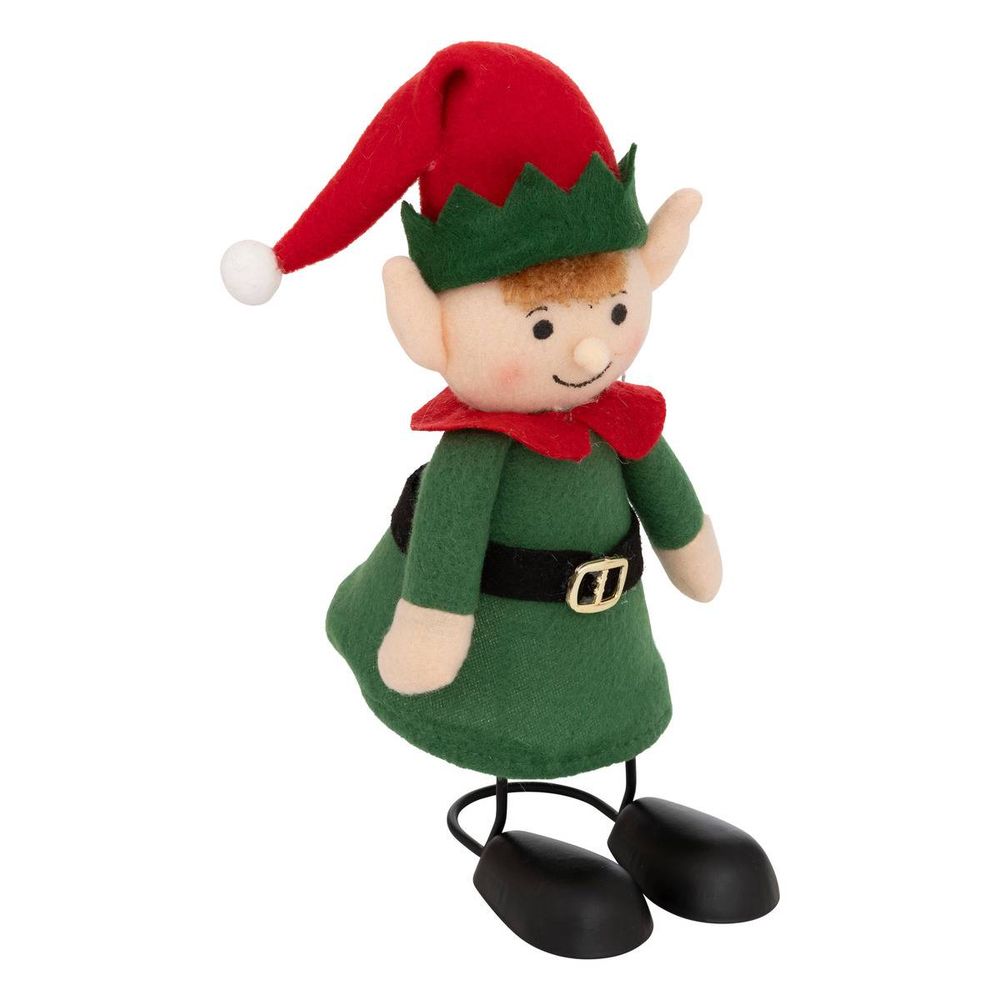 Personnage de noël traditionnel sur ressort h. 22 cm