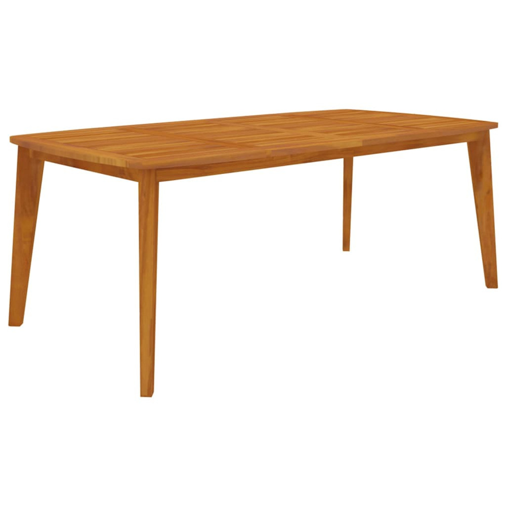 Table de jardin 200x100x75 cm bois d'acacia solide