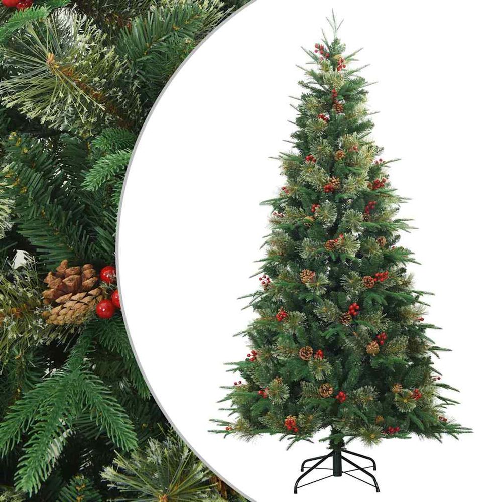 Sapin de noël artificiel à branches articulées vert 210 cm