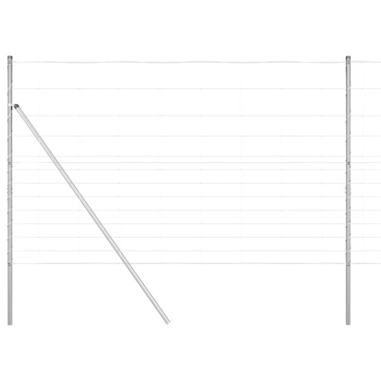 Poteau de clôture. Galvanisé 50 x 1,5 m acier