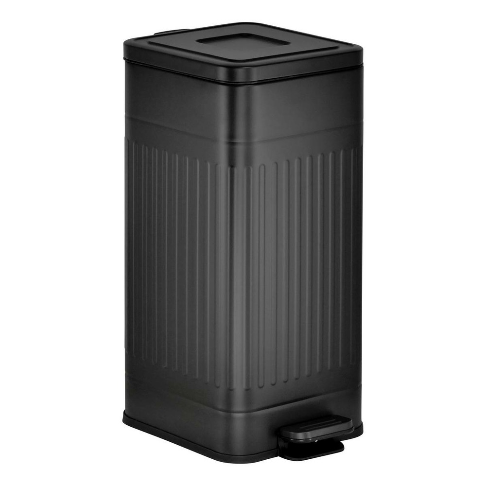 5five - poubelle nova avec pedale 30l noir 35x27x58 cm