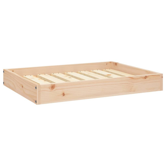Lit pour chien 71,5x54x9 cm bois de pin solide