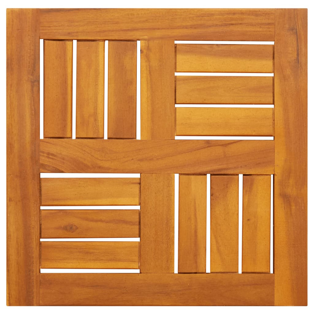 Dessus de table 40x40x2 cm carré bois massif d'acacia