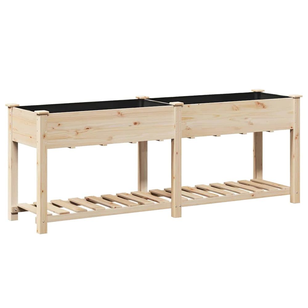 Cache-pot de jardin beige 203 x 53 x 76,5 cm