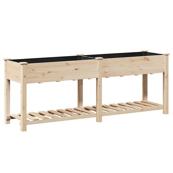 Cache-pot de jardin beige 203 x 53 x 76,5 cm