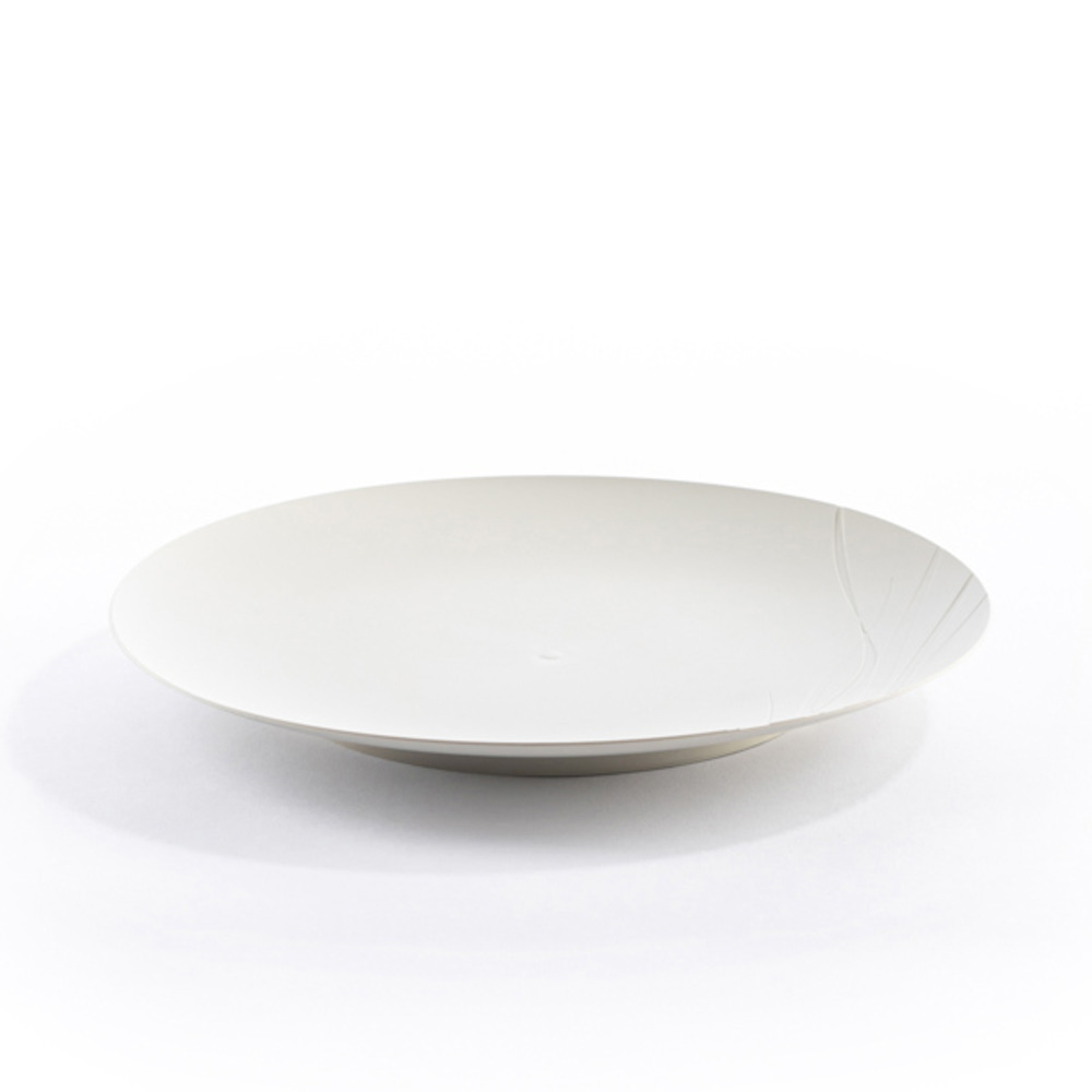 4 assiettes plates naturelles Gris Pierre