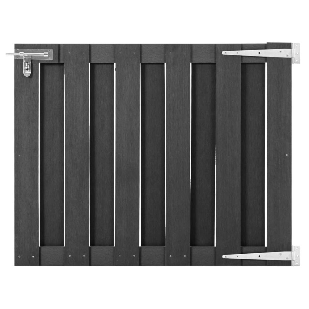 Portillon wpc 100x80 cm gris