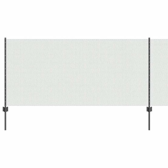 Clôture hexagonale avec poteau 10 x 1 m acier recouvert de pvc