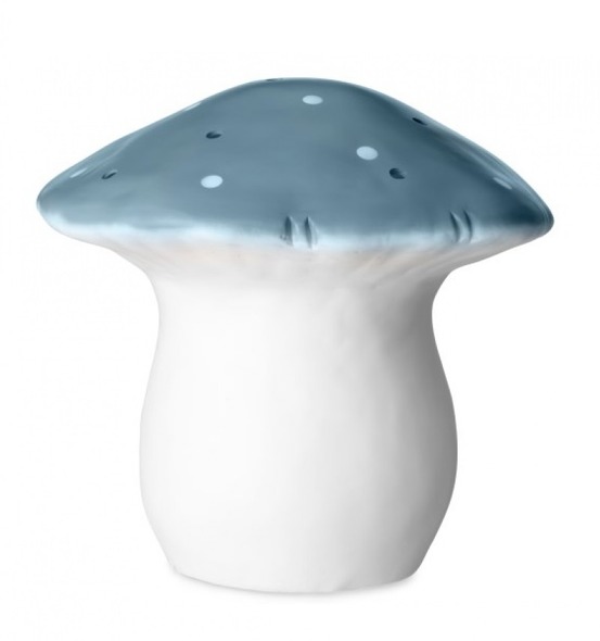 Lampe grand champignon bleu jean