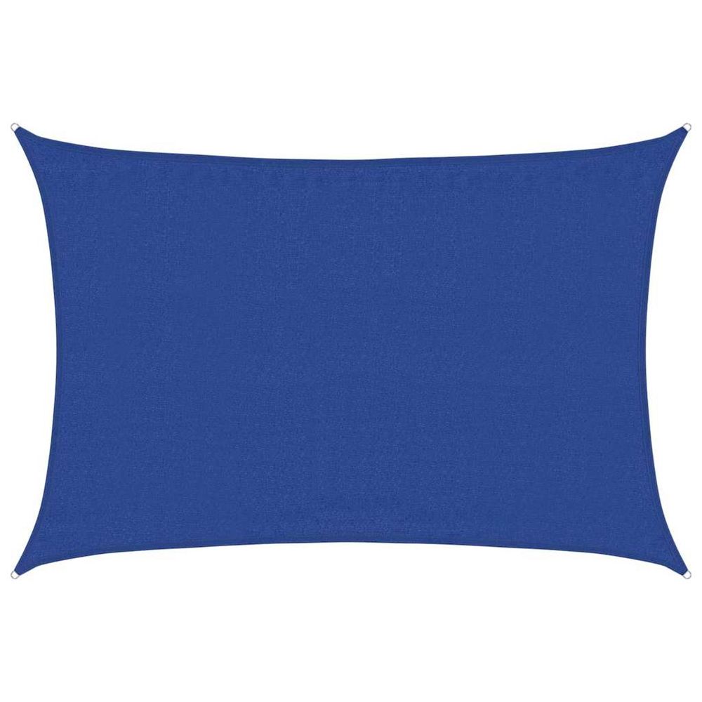 Voile d'ombrage 160 g/m² rectangulaire bleu 3,5x5 m pehd