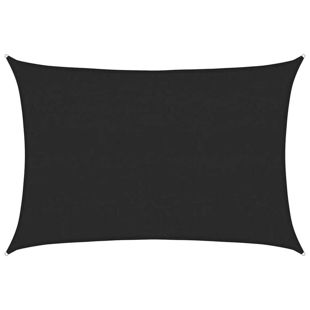 Voile d'ombrage 160 g/m² noir 3,5x4,5 m pehd