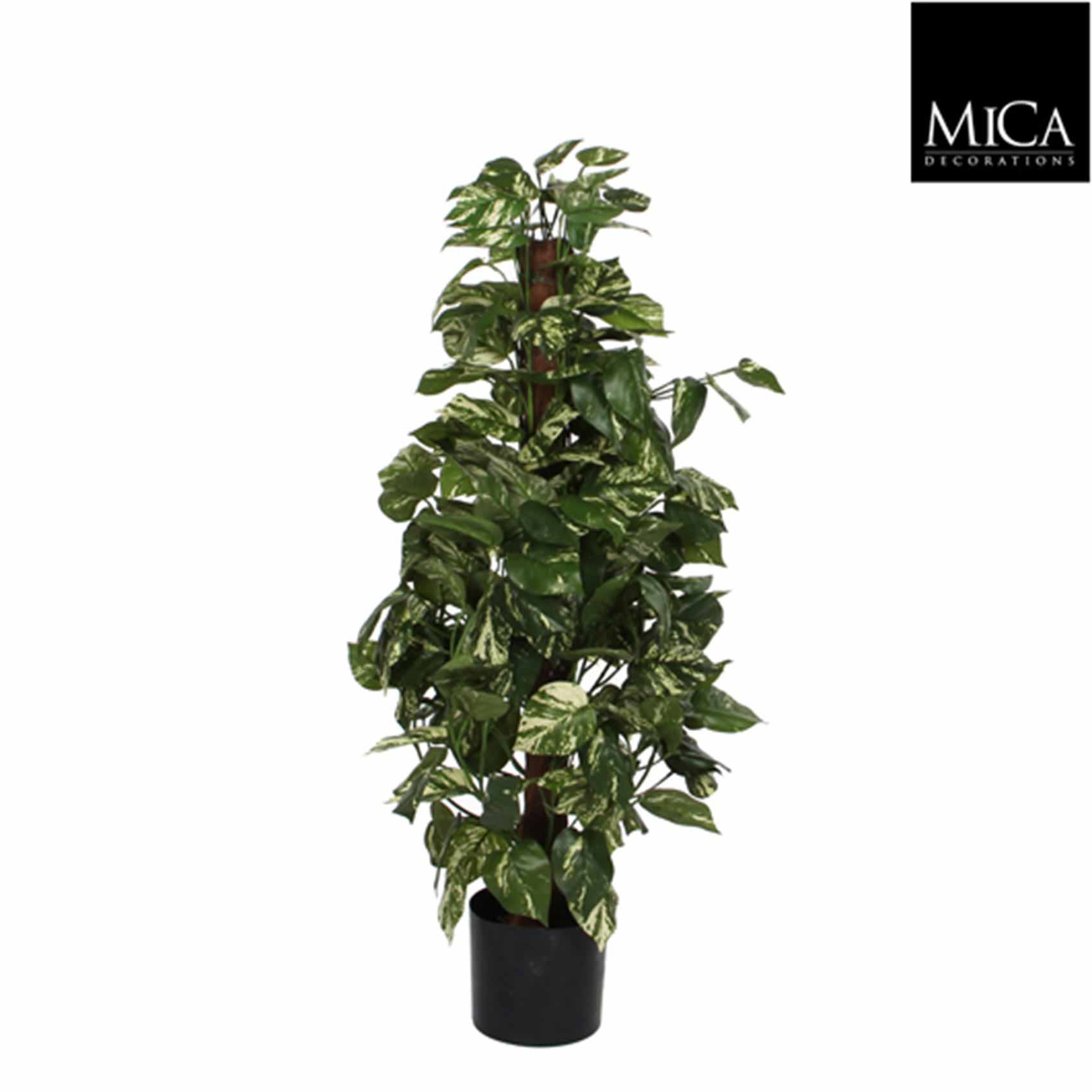 Mica decorations plante artificielle scindapsus - 45x45x100 cm - pe - vert