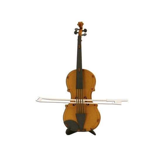Maquette 3d en papier violon