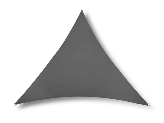 Voile d'ombrage triangulaire rivage ardoise - 5 x 5 x 5 m - qualité premium