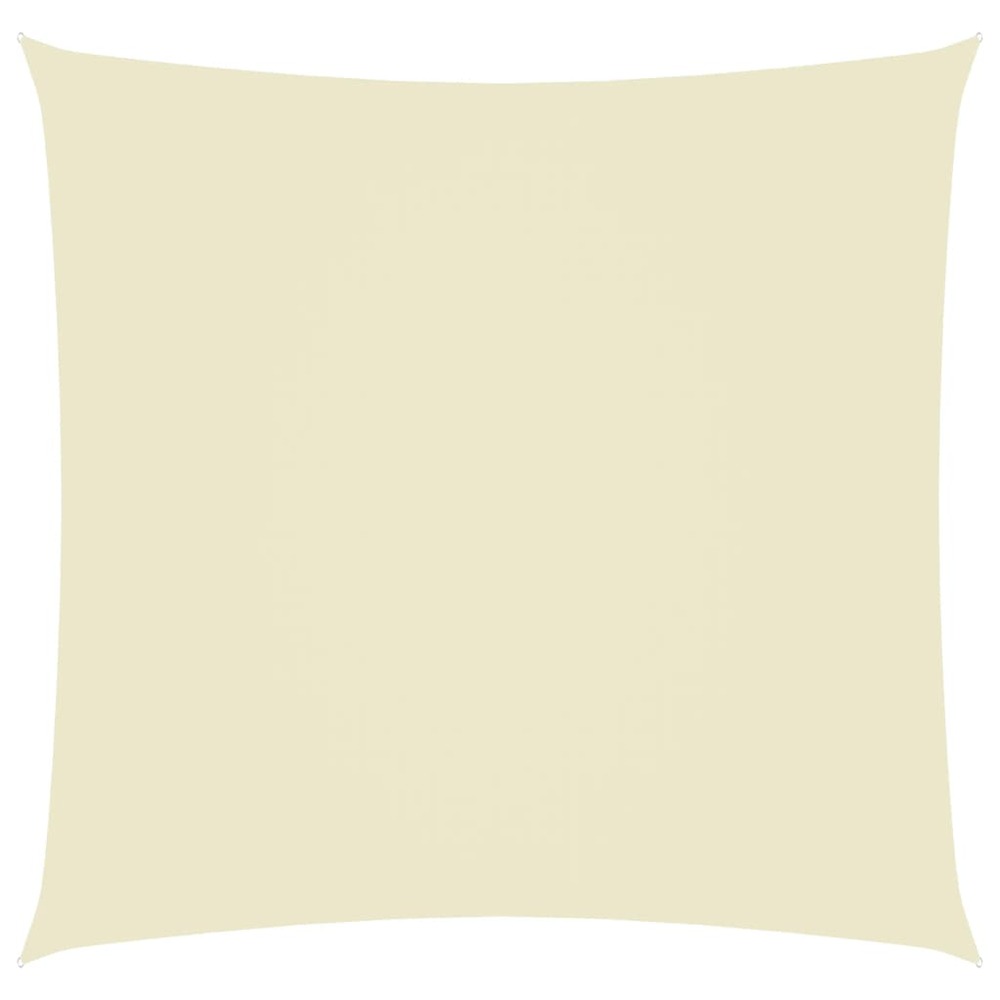 Voile toile d'ombrage parasol tissu oxford carré 4 x 4 m crème