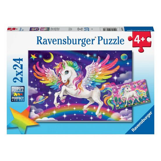 Puzzles 2x24 p - licorne et pegase