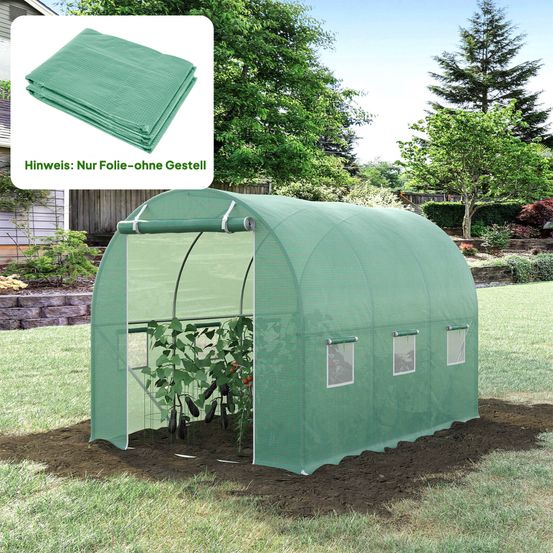 Housse de serre pe verte 300 x 200 x 200 cm jardin potager étanche protection uv - comfortxl outdoor living