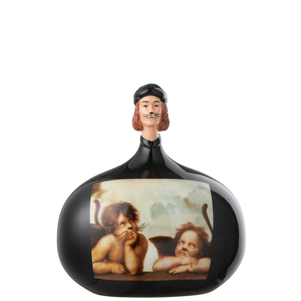 Figurine les chartistes en poterie multicolore 20x15.5x22 cm