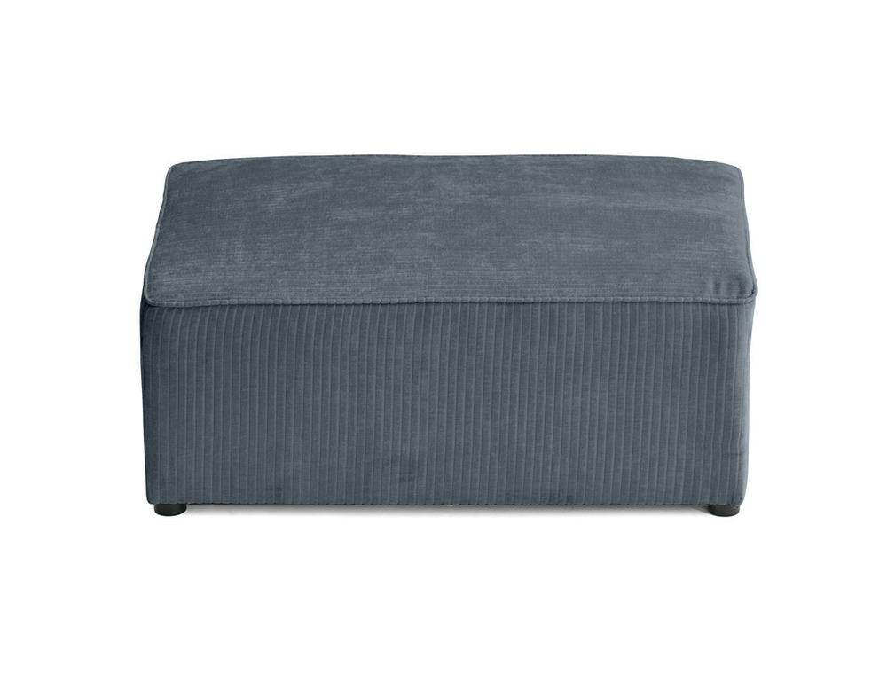 Topaze - pouf - en velours côtelé plat