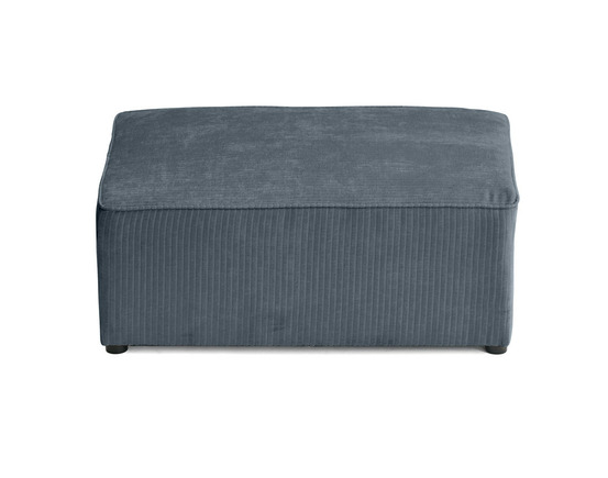 Topaze - pouf - en velours côtelé plat