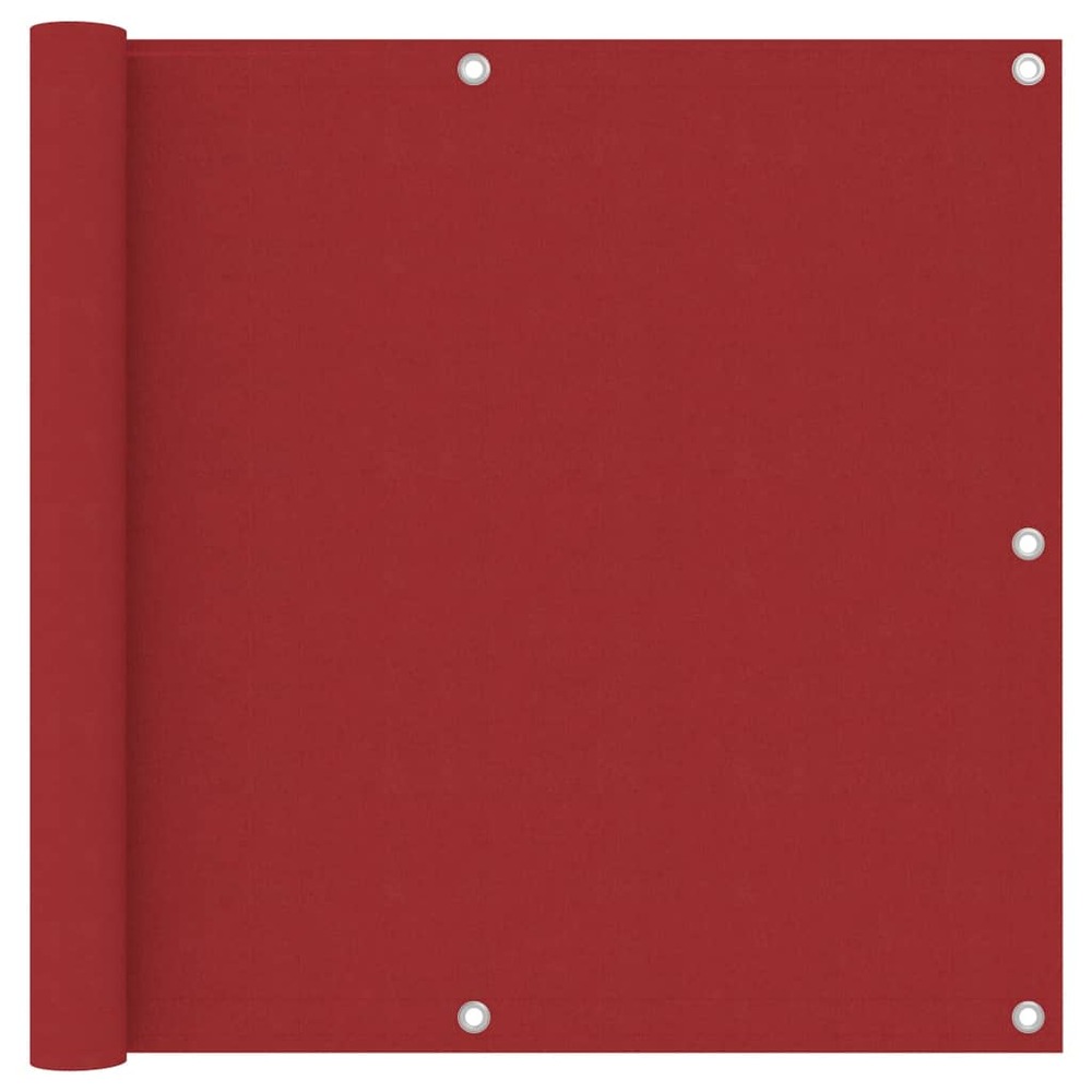 Écran de balcon rouge 90x400 cm tissu oxford