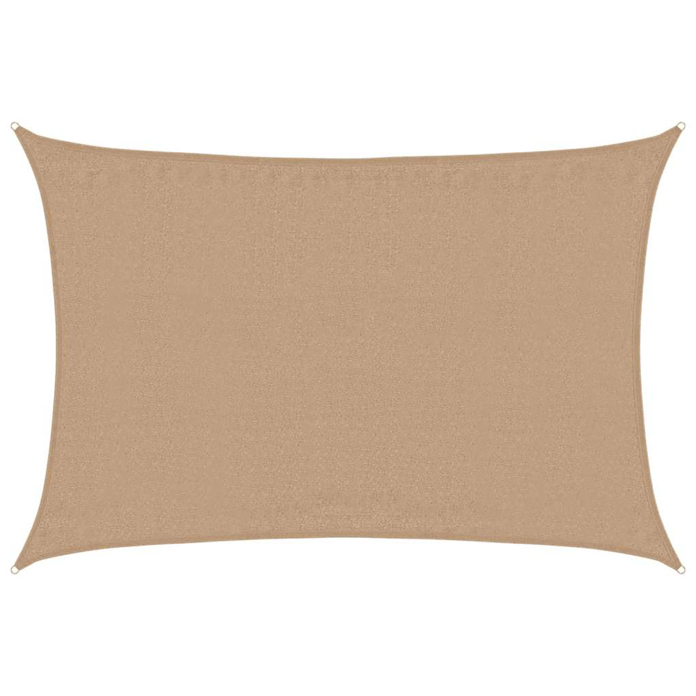 Voile d'ombrage 160 g/m² taupe 4x5 m pehd