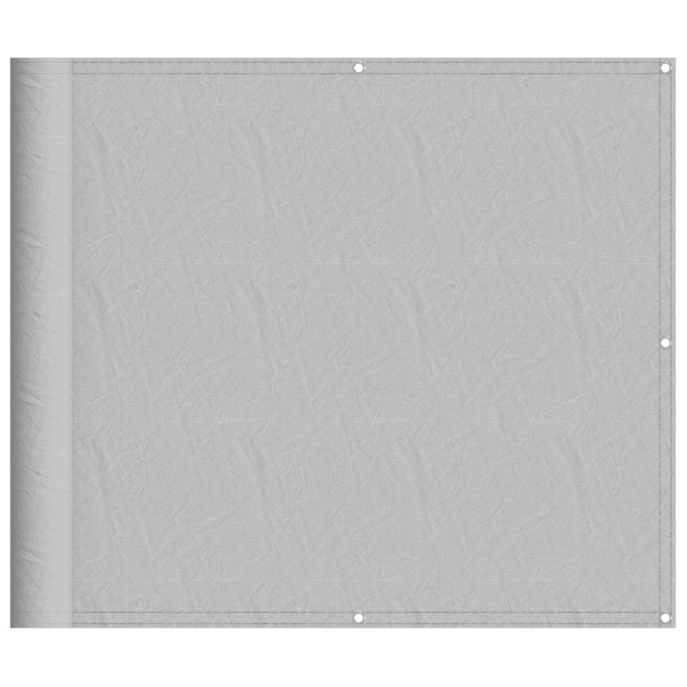 Écran de balcon gris clair 90x400 cm 100% polyester oxford