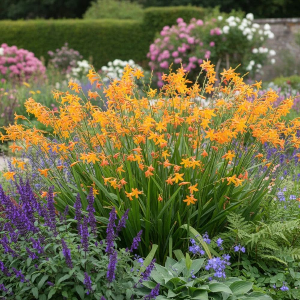 Crocosmia george davidson, montbretia lot de 5 godets