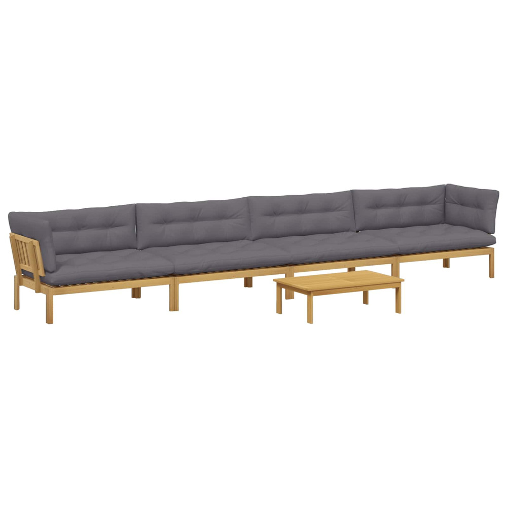 5 pièce unité du canapé en palette de jardin