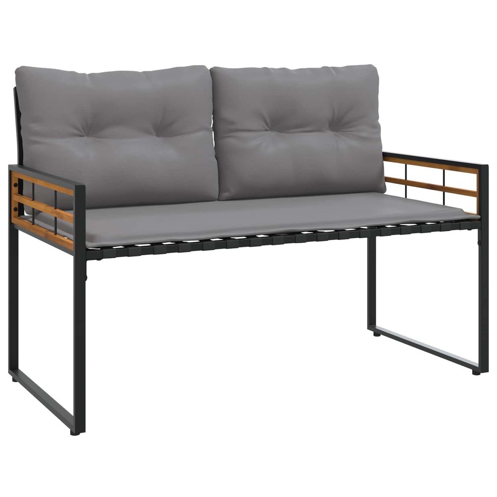 Banc à couches en bois 114 x 55 x 77 cm gris clair