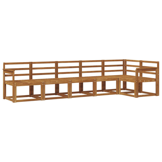 Ensemble de canapés d'extérieur 6 pcs naturel