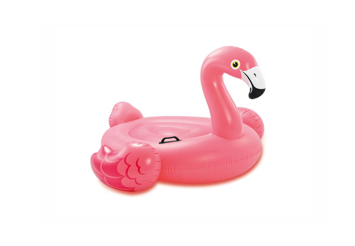 Flamant rose gonflable intex