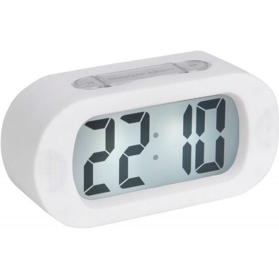 Réveil en silicone gummy blanc
