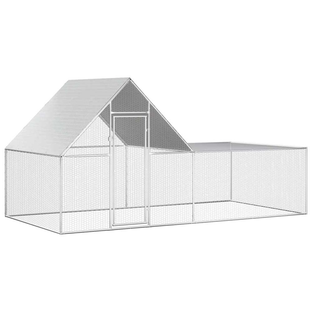 POULAILLER 4 X 2 X 2 M ACIER G-(868574)