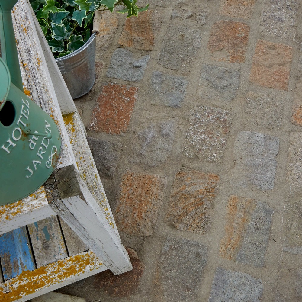 Pavé porphyre multicouleur 20x14x4-6 cm (vendu au m²) - ro'ma nature