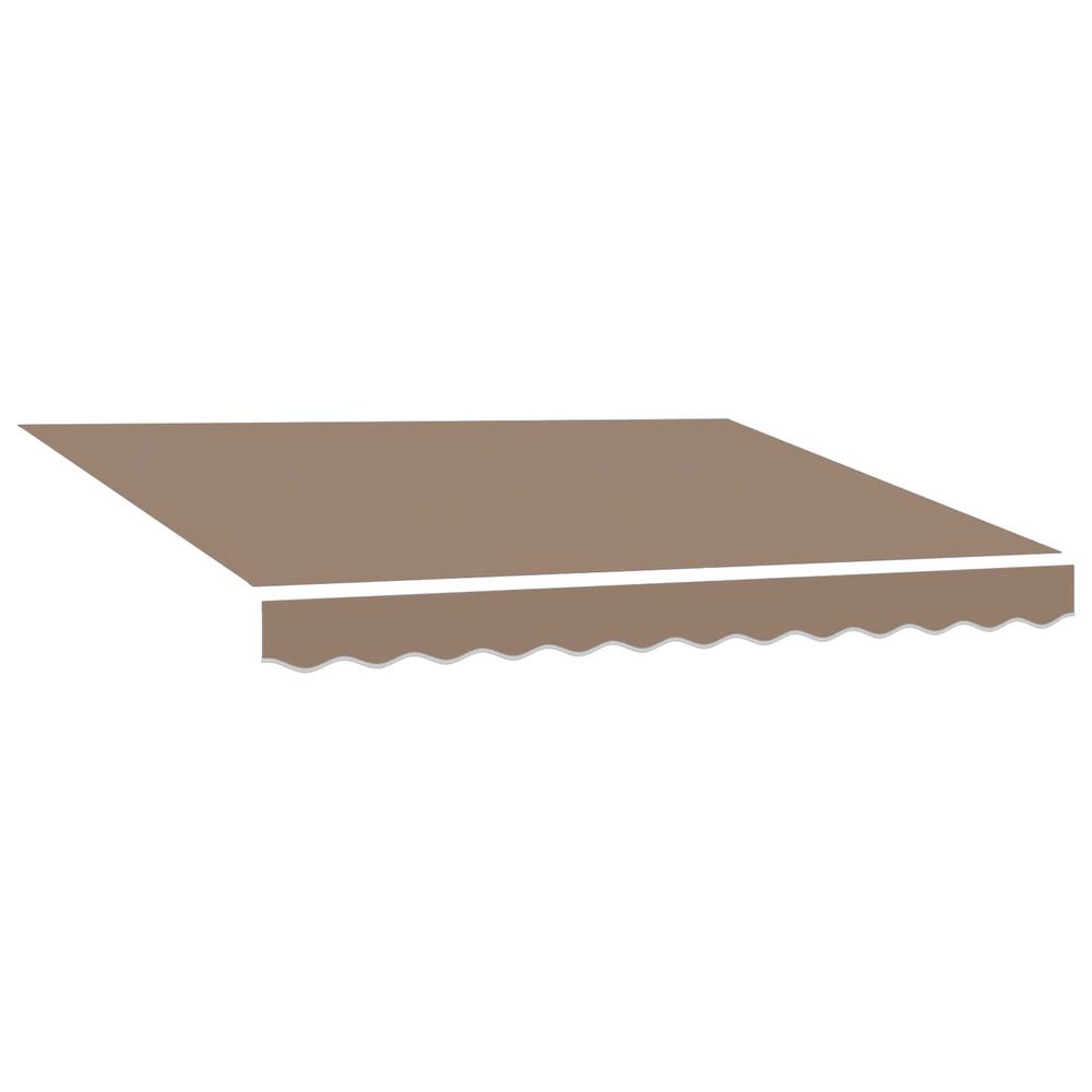 Toile de rechange pour auvent taupe 581 x 295 cm polyester
