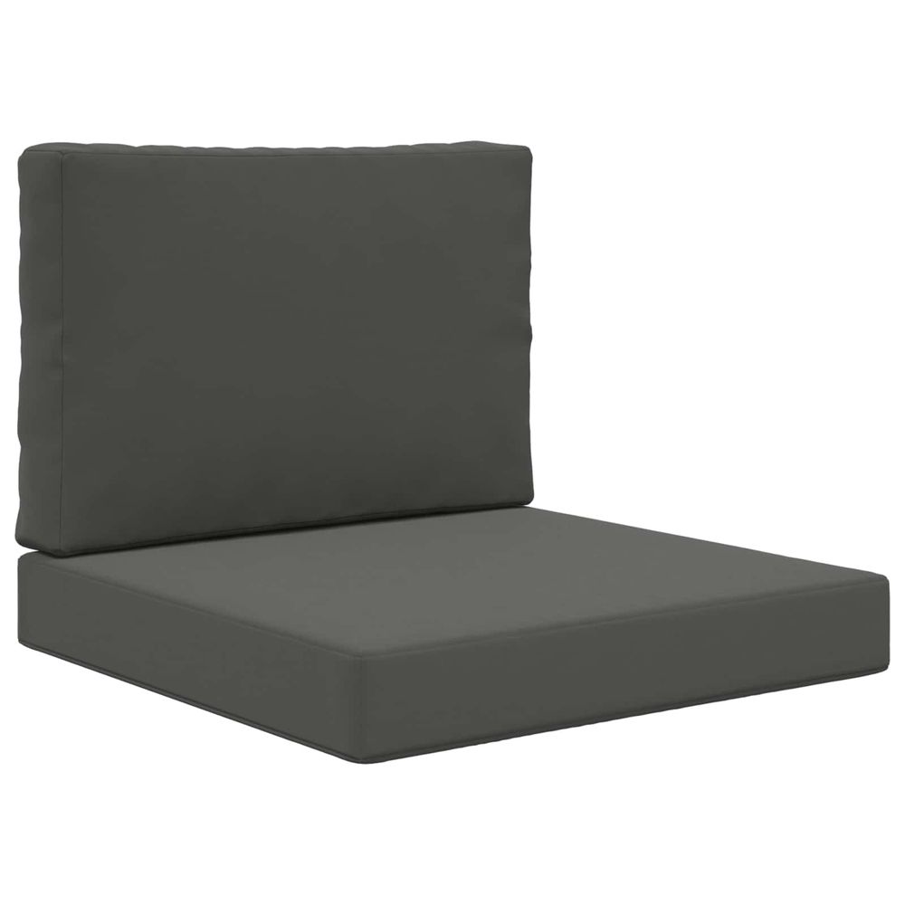 Coussin de canapé d'extérieur polyester anthracite 60 x 60 cm