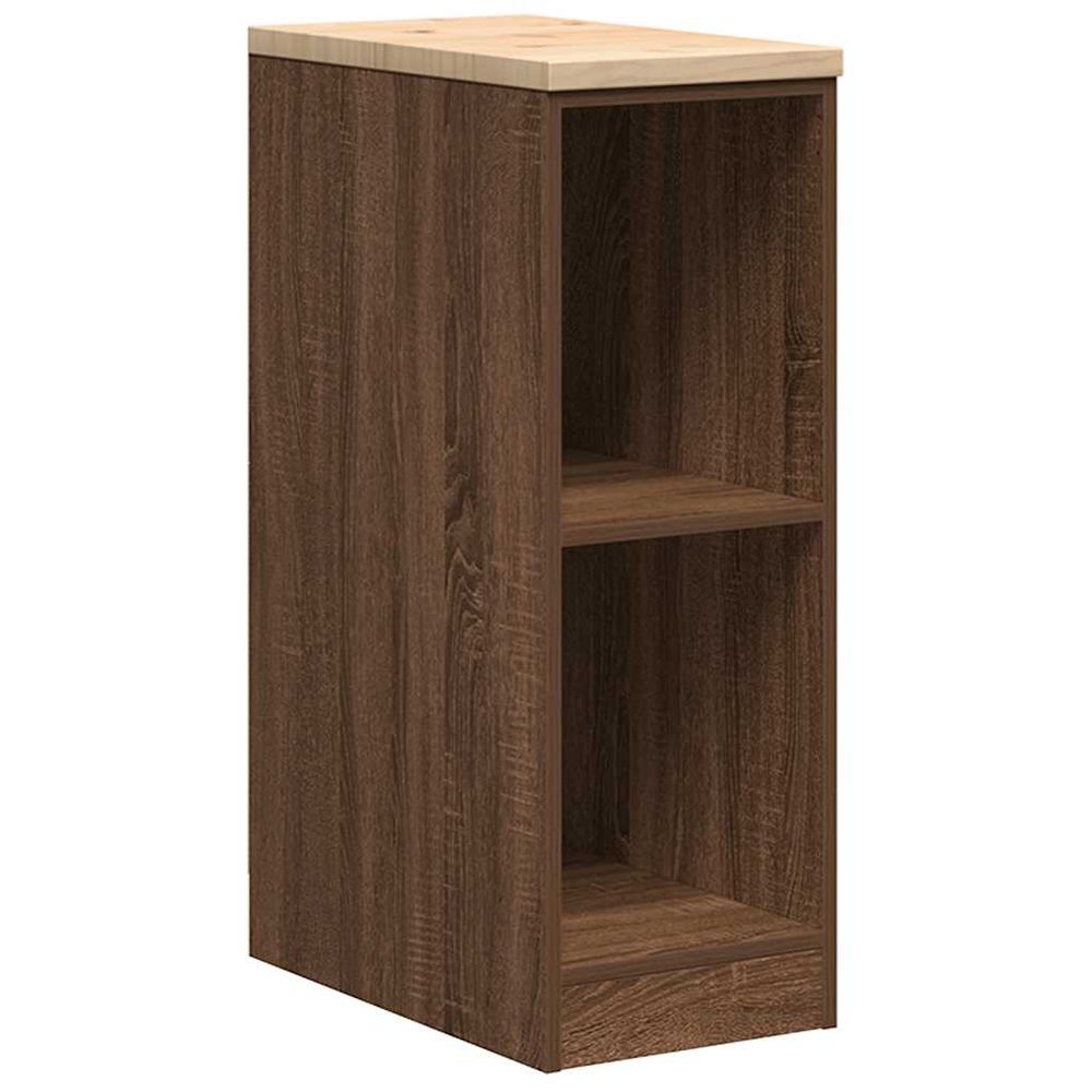 Armoire de rangement de garage chêne marron 30x51x85cm bois pin