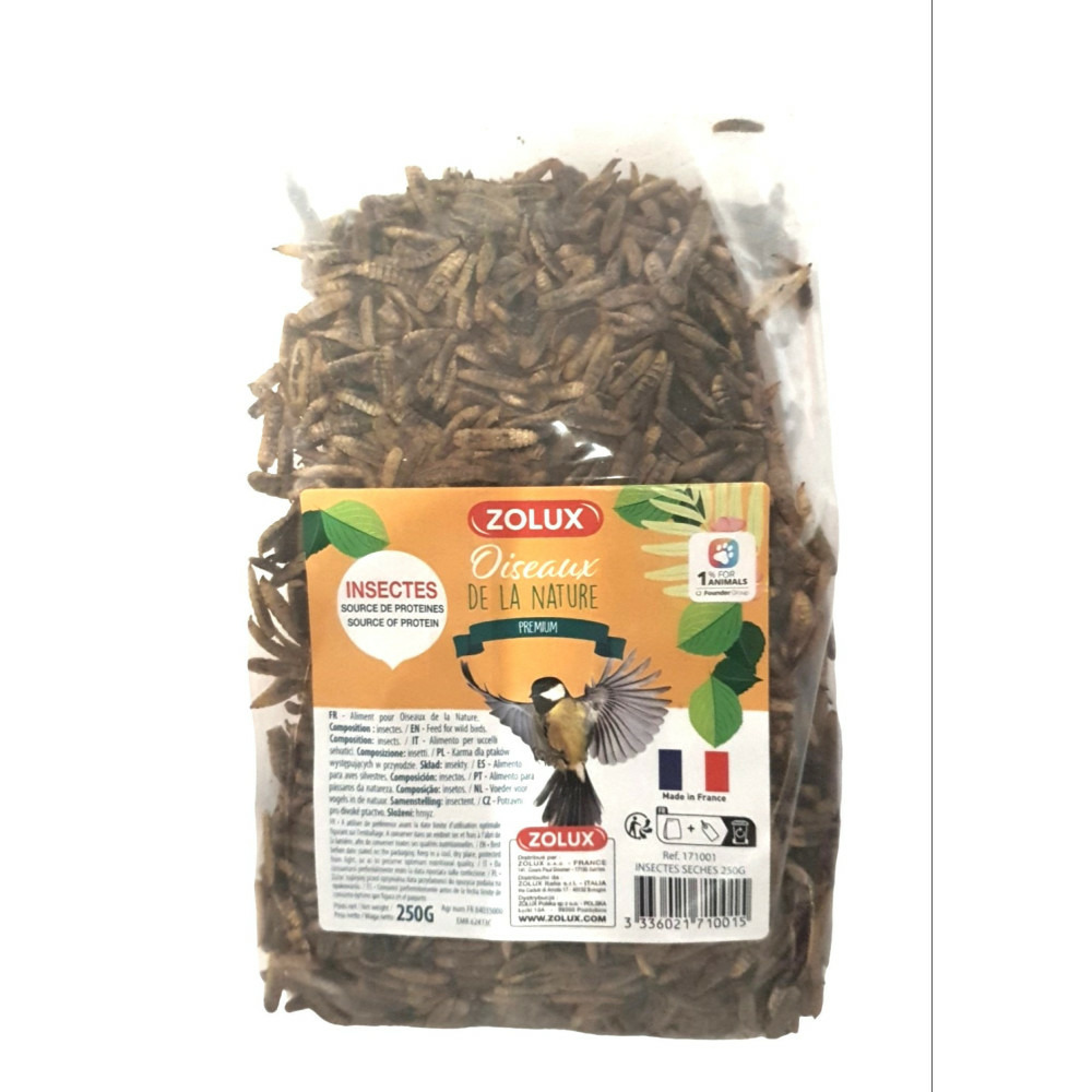 Insectes séchés 250 g pour oiseaux