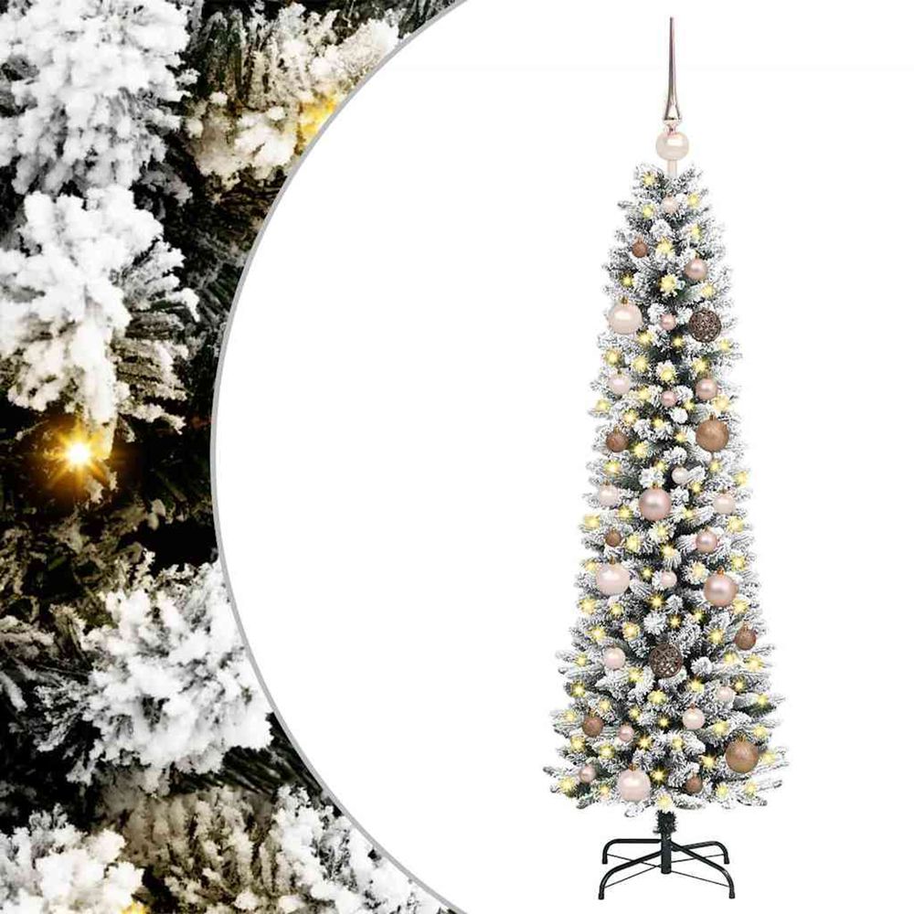 Sapin de noël artificiel blanc 150 cm pvc, métal et plastique